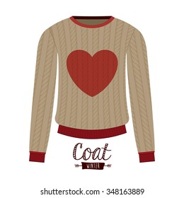 winter clothing design, vector illustration eps10 graphic 