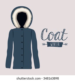 winter clothing design, vector illustration eps10 graphic 