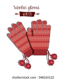 winter clothing design, vector illustration eps10 graphic 