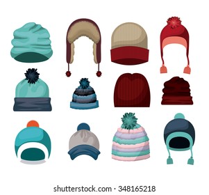 winter clothing design, vector illustration eps10 graphic 