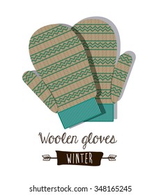 winter clothing design, vector illustration eps10 graphic 