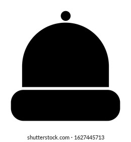 winter clothing hat icon vector