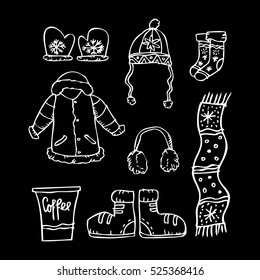 Winter clothing set .