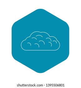 Winter cloud icon. Outline illustration of winter cloud vector icon for web
