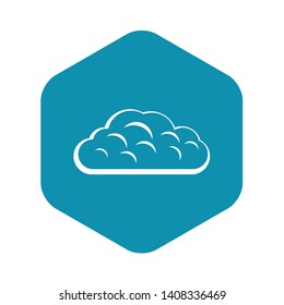 Winter cloud icon. Simple illustration of winter cloud vector icon for web