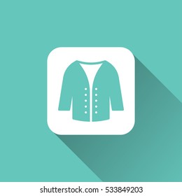 Winter coat icon