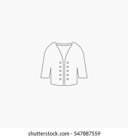 Winter coat icon