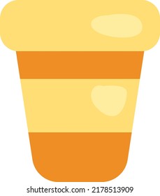Winter coffee, illustration, vector on a white background.