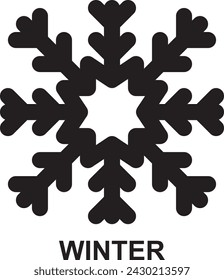 Winter, Kälte, Eis, Schnee, Schneeflocke, Wetter, Jahreszeit Umriss-Symbol für Web Mobile App Präsentationsdruck