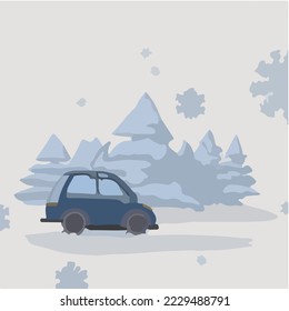 Winter, Cold, Snowfall, Holiday
Illustration Vector Cartoon Drawing