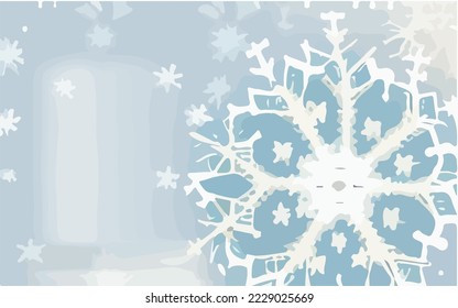 Winter Cold. Snowflakes, Winter, Cold Illustration Vector Cartoon Drawing
