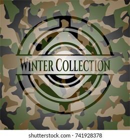 Winter Collection camouflaged emblem