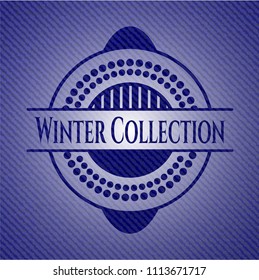 Winter Collection with denim texture