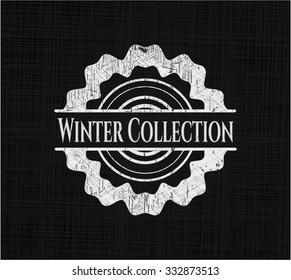 Winter Collection on blackboard