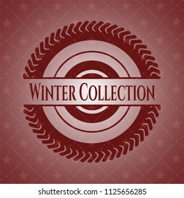 Winter Collection realistic red emblem
