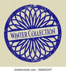 Gummistempel der Winterkollektion