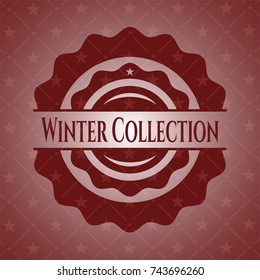 Winter Collection vintage red emblem
