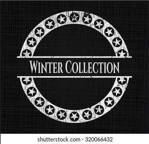 Winter Collection written on a blackboard