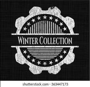 Winter Collection written on a chalkboard