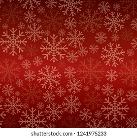 Winter color background with white snowflakes 4
