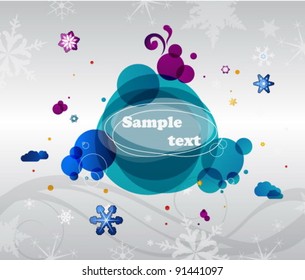 Winter colorful banner
