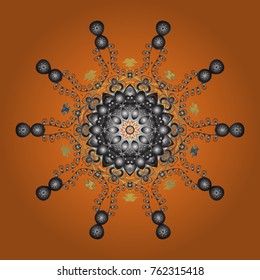 Winter coloring pages for adult art therapy. Template for cover, poster, t-shirt or tattoo. Vector illustration. Hand drawn antistress snowflake.