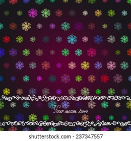 winter colors background with snowflakes