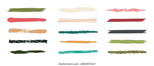 Winterfarben Set Kollektion Buntstift Kreide Unterstrich, Bleistift Kritzellinien, handgezeichnete Pinselstrich einzelne Illustration