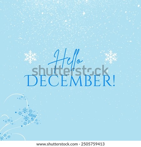 Winter is coming. Holiday winter landscape. Vector background. Hello December illustration. 