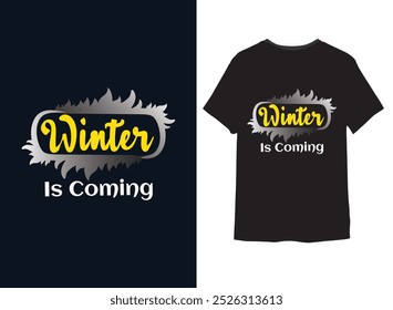 El invierno se acerca diseño de camiseta