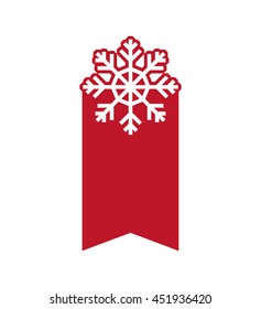 Winter concept represented by Snowflake icon. Isolated and flat illustration