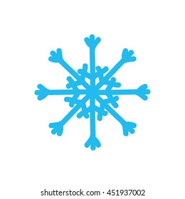 Winter concept represented by Snowflake icon. Isolated and flat illustration