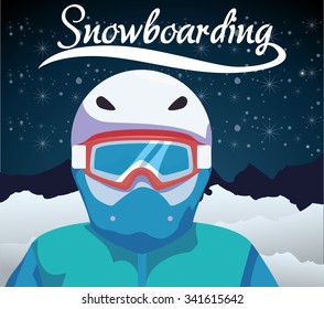 Winter concept with sport icons design, vector illustration 10 eps graphic.