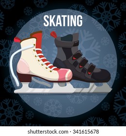 Winter concept with sport icons design, vector illustration 10 eps graphic.