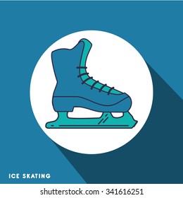 Winter concept with sport icons design, vector illustration 10 eps graphic.