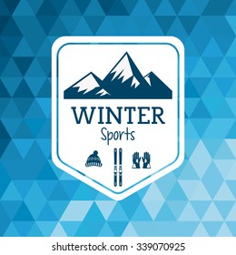 Winter concept/sport background design, vector illustration 10 eps graphic.