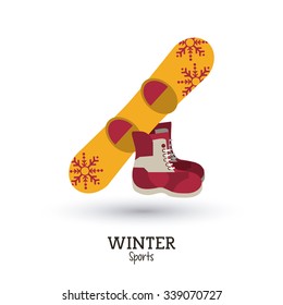 Winter concept/sport icons design, vector illustration 10 eps graphic.