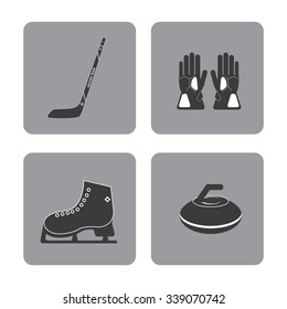 Winter concept/sport icons design, vector illustration 10 eps graphic.