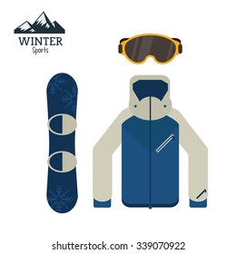 Winter concept/sport icons design, vector illustration 10 eps graphic.