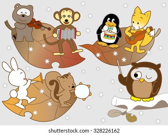 Winter concert of animals