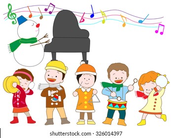 Winter concert of children