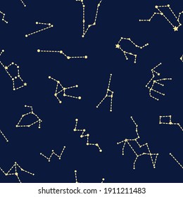 winter constellation seamless pattern swatch
