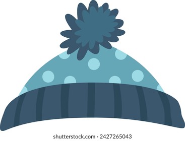 Winter Cotton Hat Vector Illustration