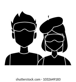 Winter couple avatar