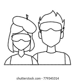 Winter couple avatar
