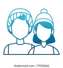 Winter couple avatar