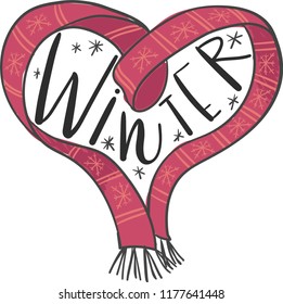 Winter cozy illustration.