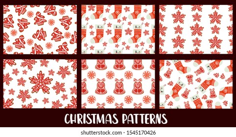 Winter cozy patterns. Hugge style. Merry Christmas!