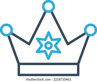 Winter crown Vector Icon which is suitable for commercial work and easily modify or edit it
