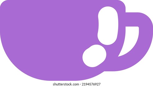 Winter cup of coffee, illustration, vector on a white background.